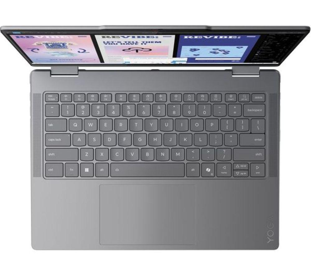 LENOVO Yoga 7 14" 2 in 1 Refurbished Laptop, Copilot+ PC - Intel&reg; Core&trade; Ultra 5, 512 GB SSD, Luna Grey (Excellent Condition) image number 3 of 9