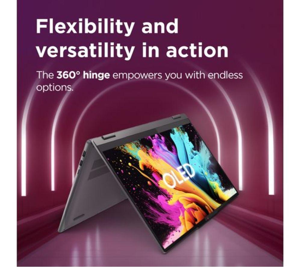 LENOVO IdeaPad 5 14" 2 in 1 Refurbished Laptop - Intel&reg; Core&trade; Ultra 7, 1 TB SSD, Luna Grey (Excellent Condition) image number 9 of 14