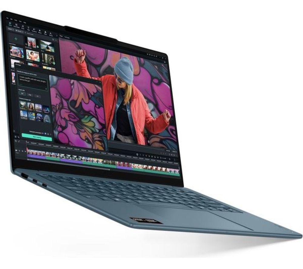 LENOVO Yoga Slim 7 14" Refurbished Laptop - AMD Ryzen AI 5, 512 GB SSD, Tidal Teal (Excellent Condition) image number 3 of 16