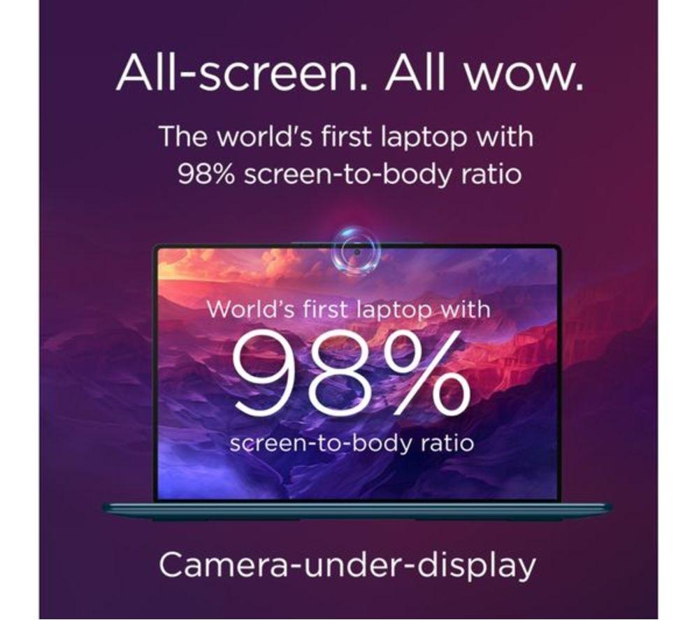 LENOVO Yoga Slim 9 14" Refurbished Laptop, Copilot+ PC - Intel&reg; Core&trade; Ultra 7, 1 TB SSD, Teal (Excellent Condition) image number 6 of 14