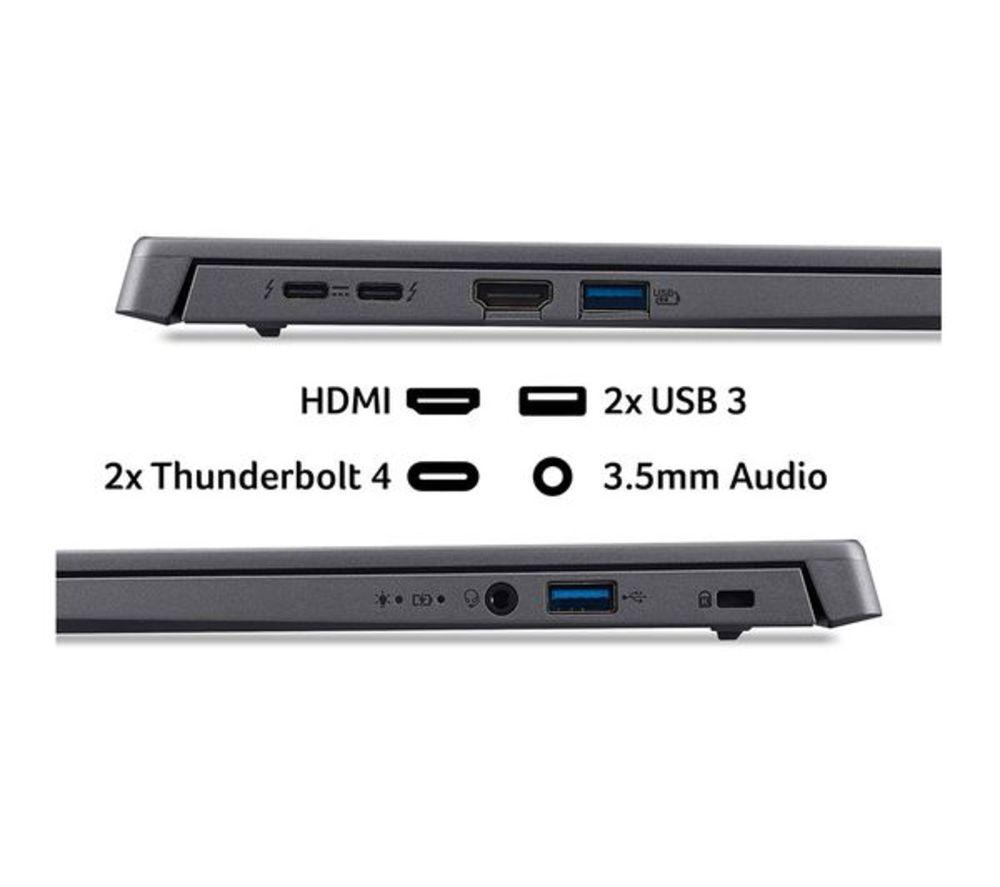 ACER Aspire 16 16" Refurbished Laptop - Intel&reg; Core&trade; Ultra 5, 512 GB SSD, Grey (Very Good Condition) image number 8 of 9