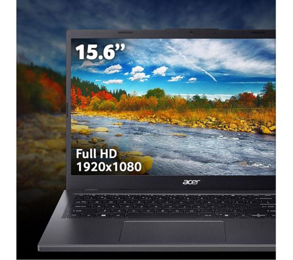 ACER Aspire 15 15.6" Refurbished Laptop - AMD Ryzen 7, 1 TB SSD, Grey (Very Good Condition) image number 4 of 10