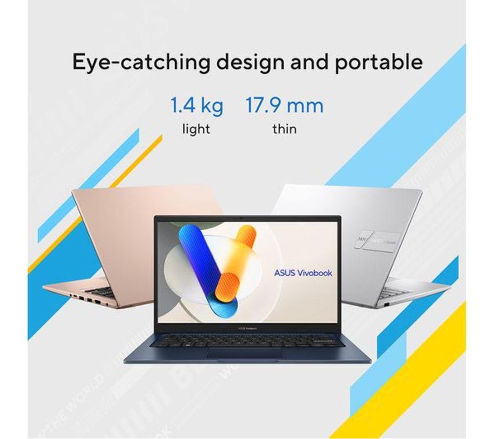 ASUS Vivobook 14 X1404VA 14" Refurbished Laptop - Intel&reg; Core&trade; 5, 512 GB SSD, Silver (Very Good Condition) image number 13 of 30