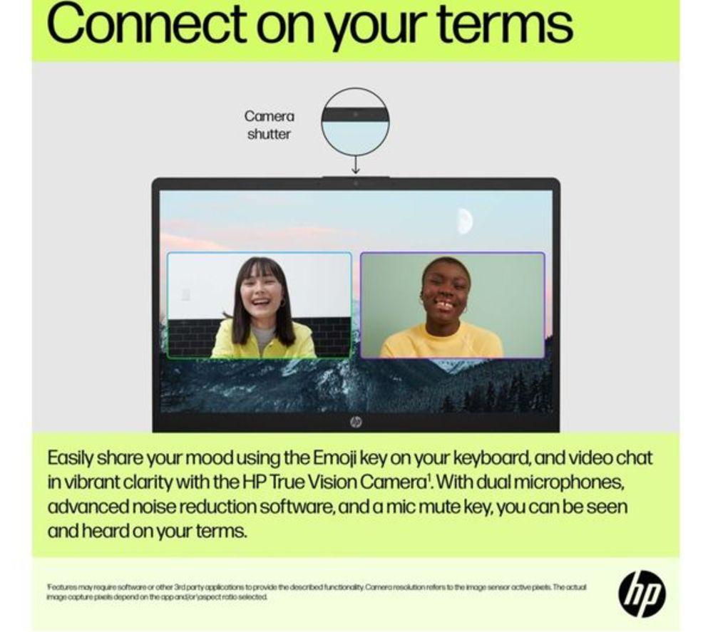 HP 15-fd0554sa 15.6" Refurbished Laptop - Intel&reg; Core&trade; i5, 256 GB SSD, Jet Black (Very Good Condition) image number 5 of 7