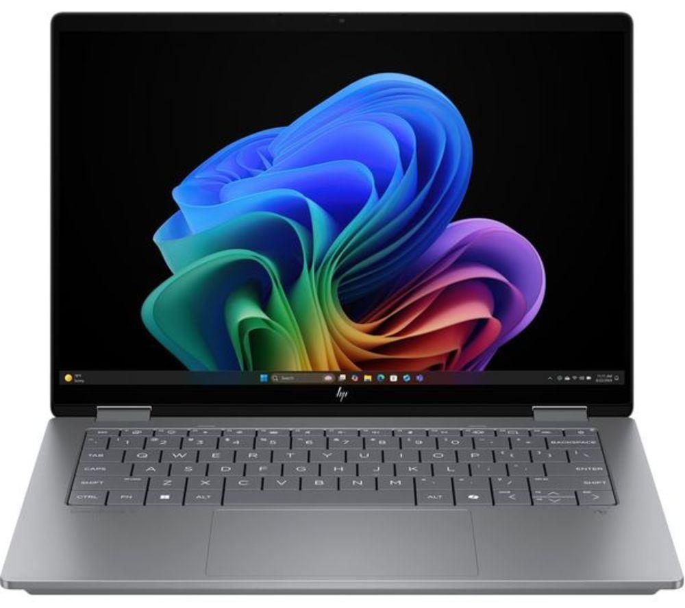 HP OmniBook X Flip NGAI 14" 2 in 1 Refurbished Laptop - AMD Ryzen AI 7, 1 TB SSD, Meteor Silver (Very Good Condition) image number 4 of 15