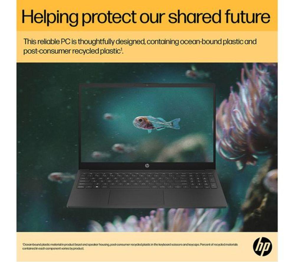 HP 15-fc0537sa 15.6" Refurbished Laptop - AMD Ryzen 5, 512 GB, Jet Black (Very Good Condition) image number 21 of 29