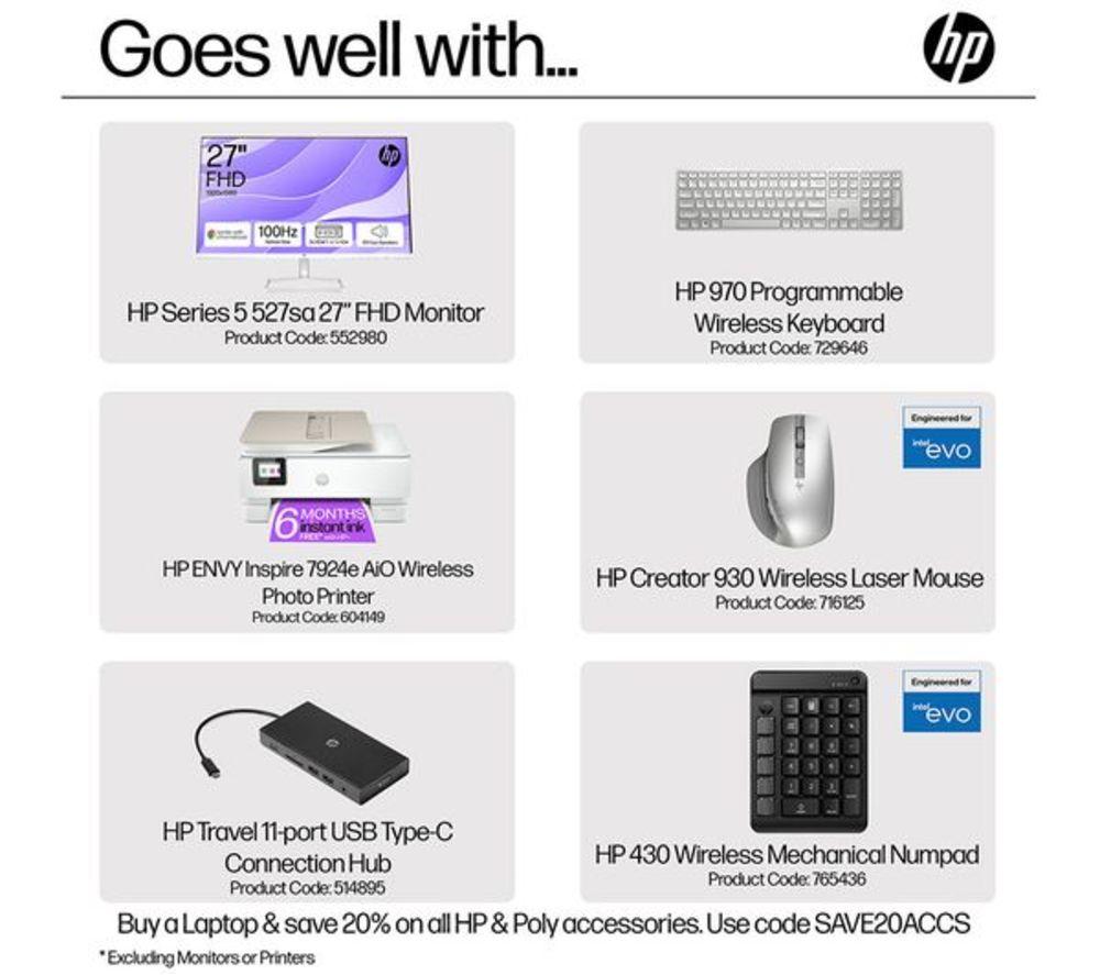 HP OmniBook 5 Flip 14" 2 in 1 Refurbished Laptop - Intel&reg; Core&trade; i3, 512 GB SSD, Silver (Very Good Condition) image number 17 of 24