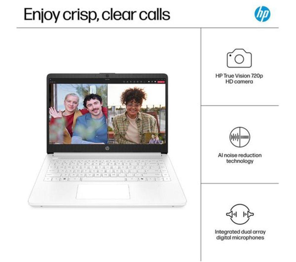 HP 14-dq6500sa 14" Refurbished Laptop - Intel&reg; N150, 128 GB UFS, White (Very Good Condition) image number 15 of 23