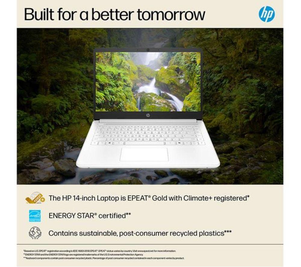 HP 14-dq6500sa 14" Refurbished Laptop - Intel&reg; N150, 128 GB UFS, White (Very Good Condition) image number 17 of 23