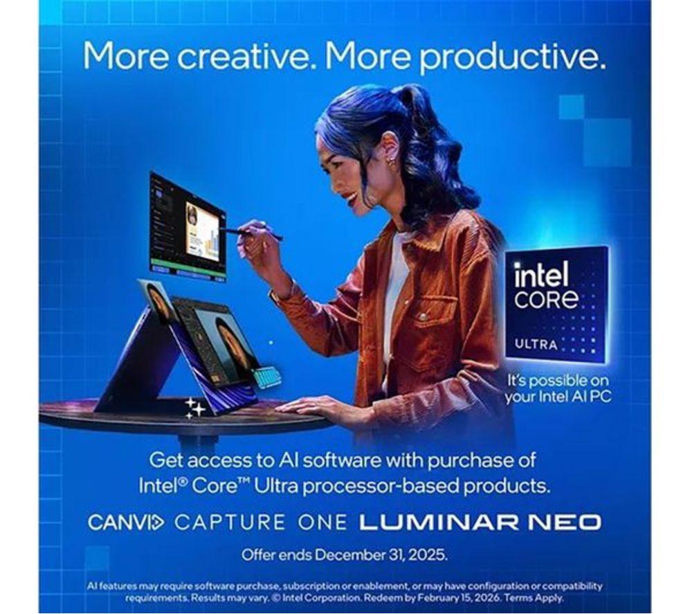 HP OmniBook X Flip 14" Refurbished 2 in 1 Laptop, Copilot+ PC - Intel&reg; Core&trade; Ultra 5, 512 GB SSD, Silver (Very Good Condition) image number 33 of 45