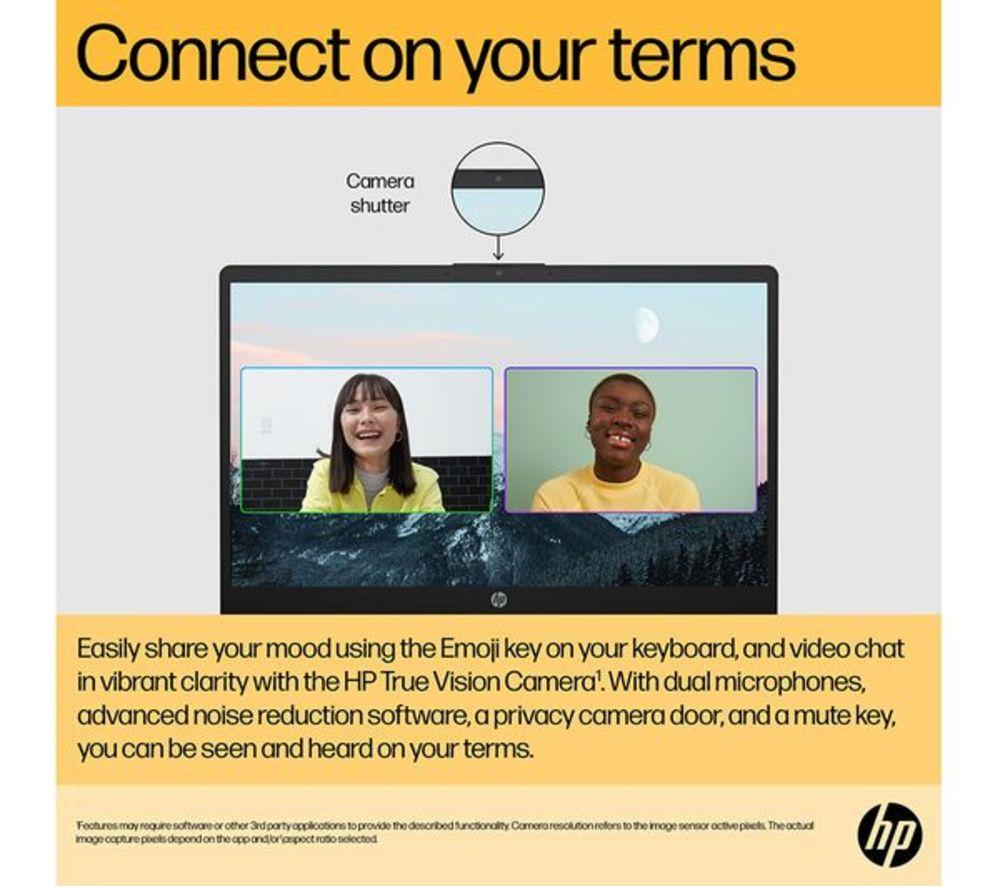 HP 15-fc0536sa 15.6" Refurbished Laptop - AMD Ryzen 3, 256 GB, Jet Black (Very Good Condition) image number 14 of 20