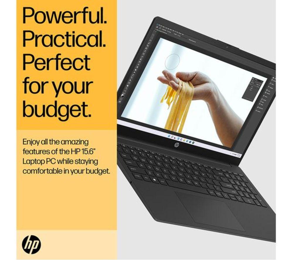 HP 15-fc0536sa 15.6" Refurbished Laptop - AMD Ryzen 3, 256 GB, Jet Black (Very Good Condition) image number 15 of 20