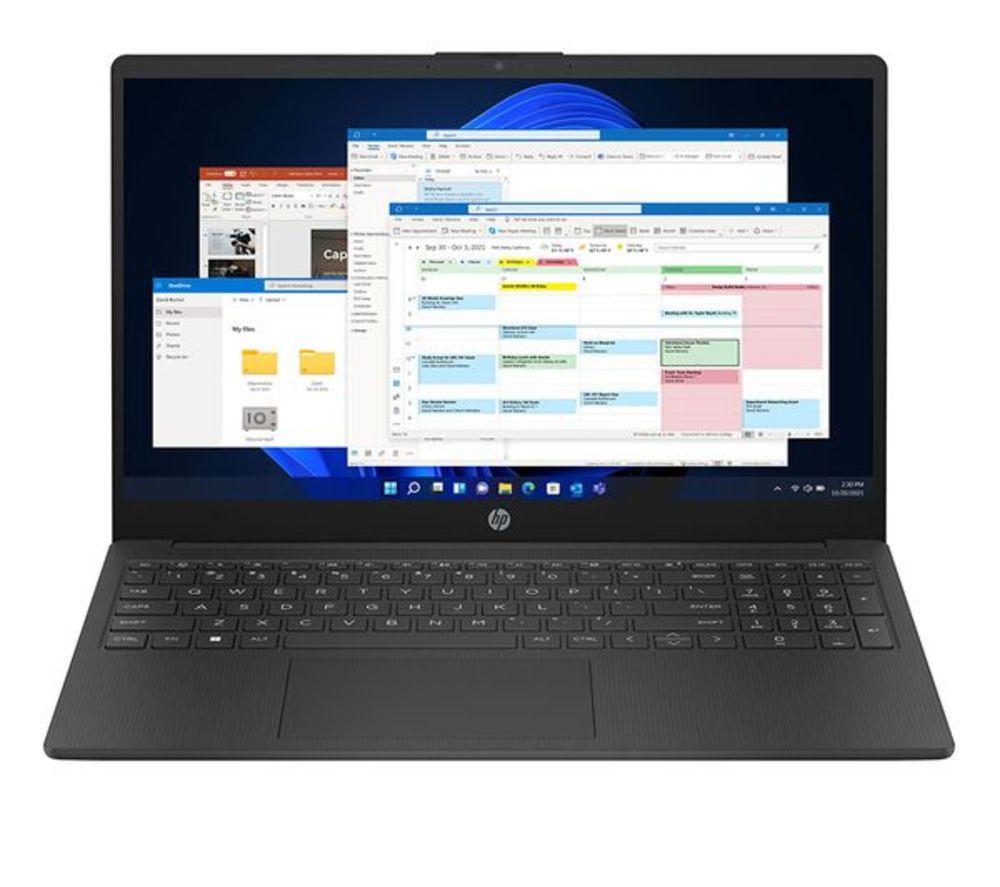 HP 15-fc0536sa 15.6" Refurbished Laptop - AMD Ryzen 3, 256 GB, Jet Black (Very Good Condition) image number 19 of 20