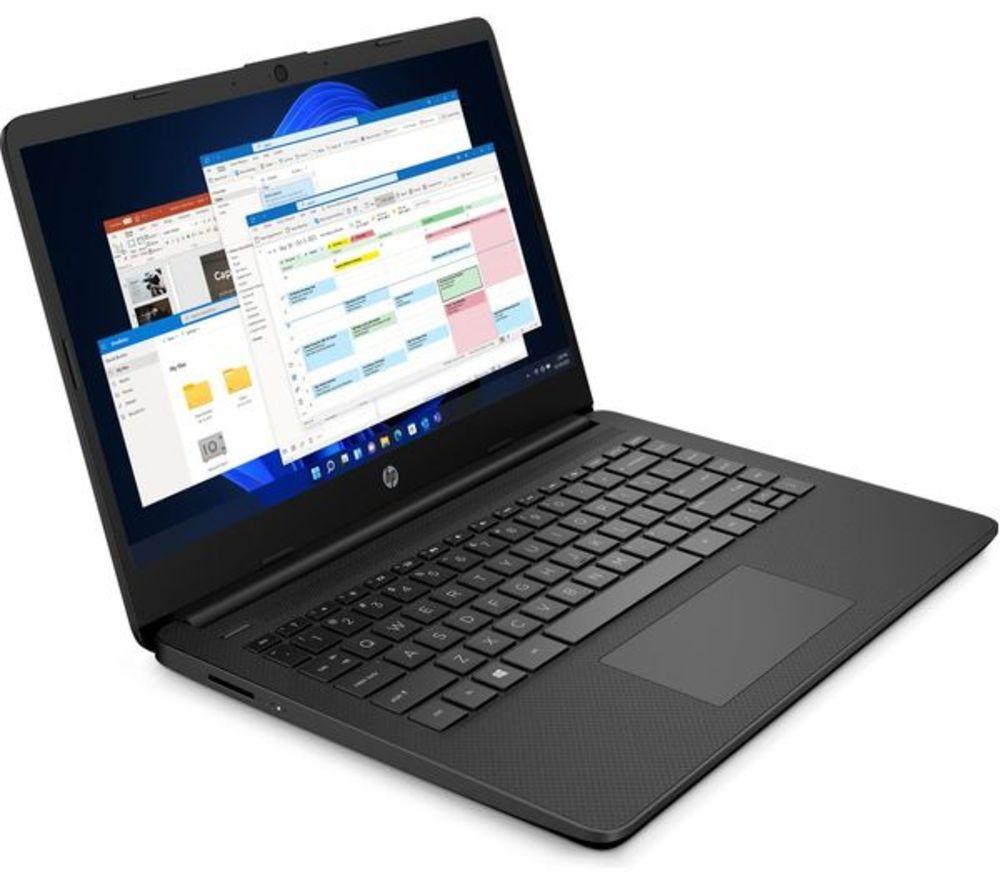 HP 14s-dq3500sa 14" Refurbished Laptop - Intel&reg; Celeron&reg;, 64 GB eMMC, Black (Very Good Condition) image number 3 of 9