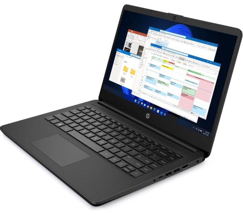 HP 14s-dq3500sa 14" Refurbished Laptop - Intel&reg; Celeron&reg;, 64 GB eMMC, Black (Very Good Condition) image number 4 of 9