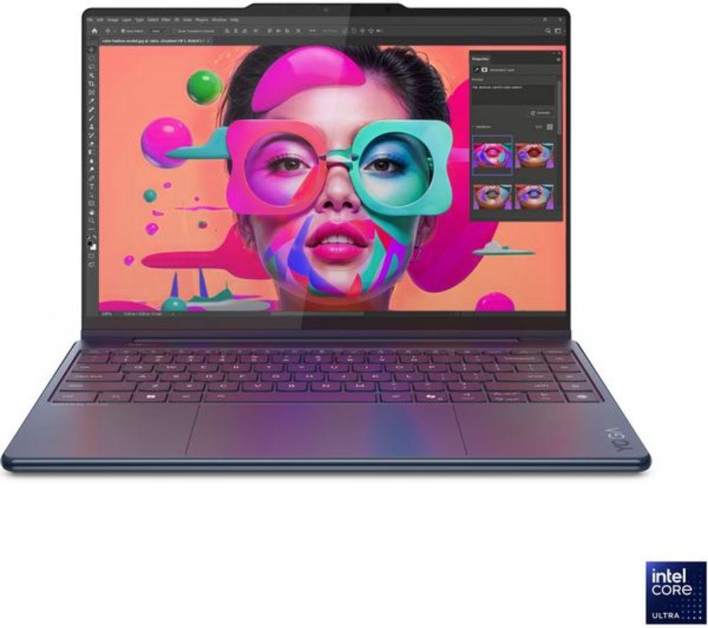 LENOVO Yoga 9 Aura Edition 14" 2 in 1 Refurbished Laptop, Copilot+ PC - Intel&reg; Core&trade; Ultra 7, 1 TB SSD, Cosmic Blue (Very Good Condition) image number 6 of 10