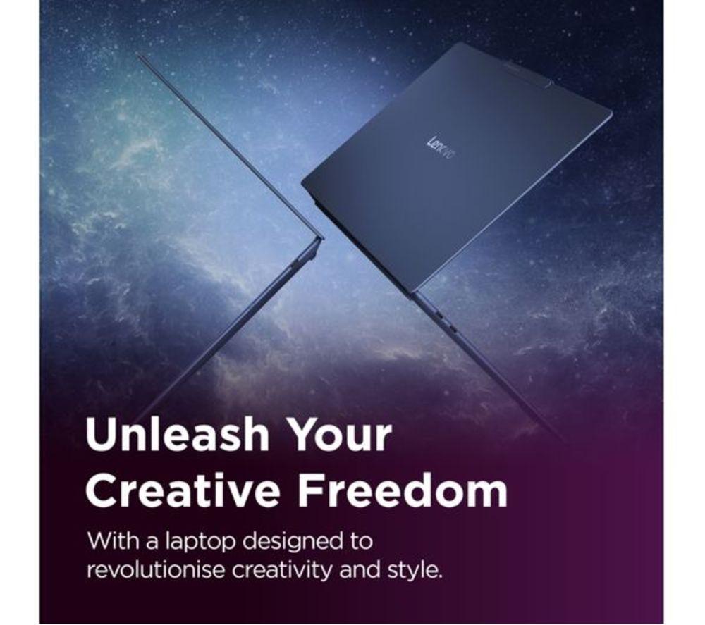 LENOVO Yoga Slim 7 14.5" Refurbished Laptop, Copilot+ PC - Snapdragon X Plus, 1 TB SSD, Cosmic Blue (Very Good Condition) image number 2 of 14