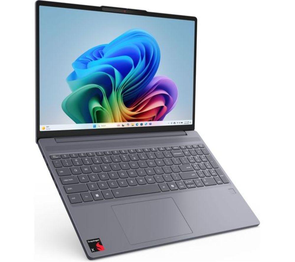 LENOVO IdeaPad Slim 3 15.3" Refurbished Laptop, Copilot+ PC - Snapdragon X, 256 GB SSD, Luna Grey (Very Good Condition) image number 3 of 13