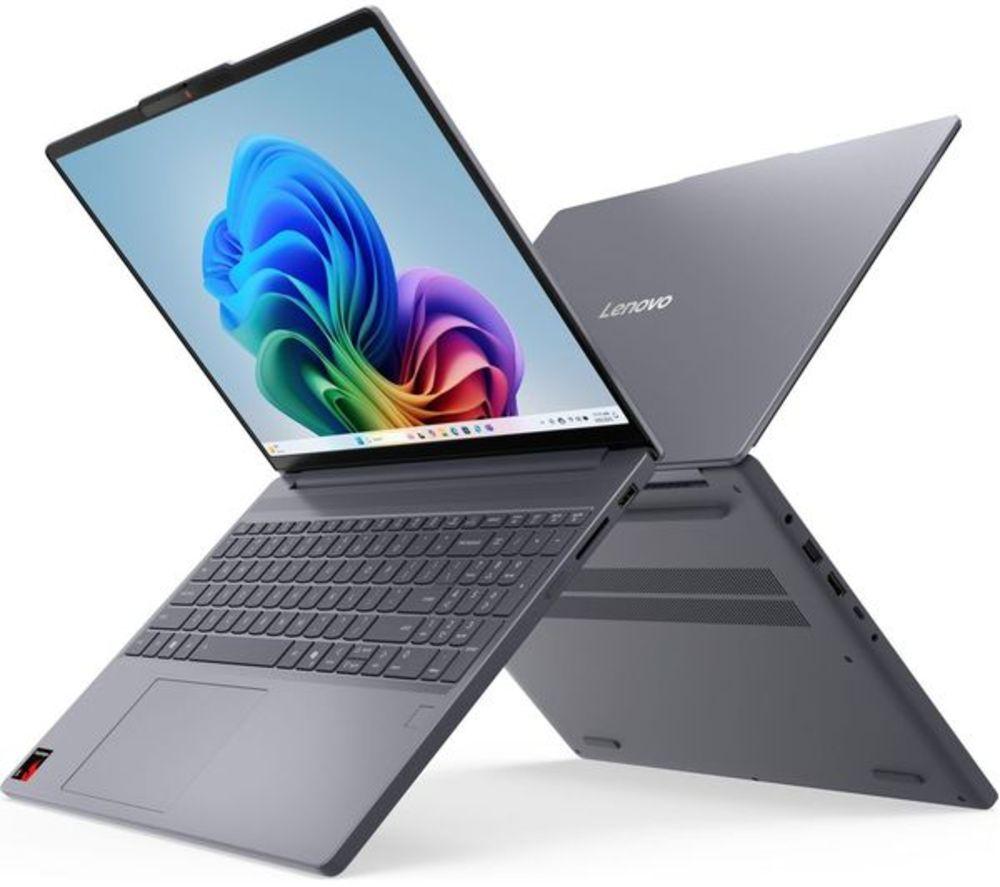 LENOVO IdeaPad Slim 3 15.3" Refurbished Laptop, Copilot+ PC - Snapdragon X, 256 GB SSD, Luna Grey (Very Good Condition) image number 4 of 13