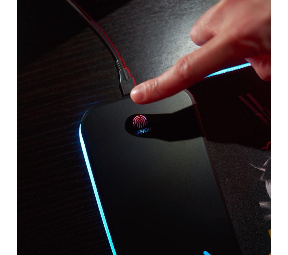 NUMSKULL Mortal Kombat Qi Wireless Charging Gaming Mouse Mat - Black & Red image number 7 of 7