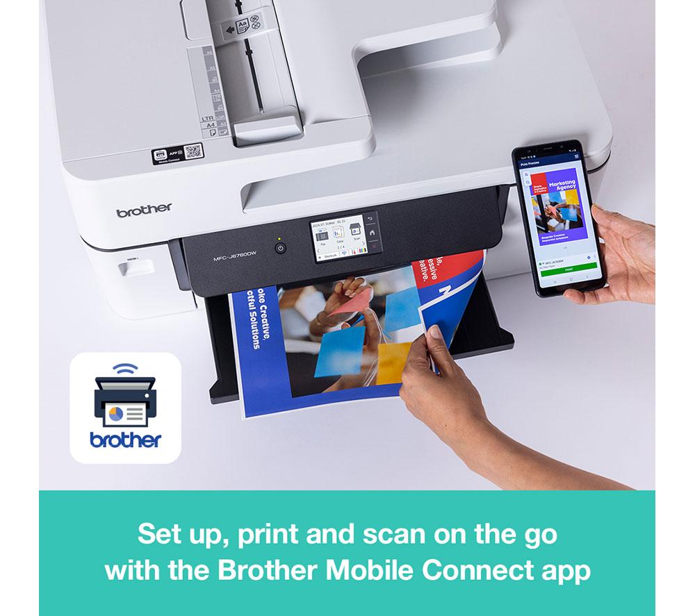 BROTHER MFCJ6960DWZU1 All-in-One Wireless A3 Inkjet Printer with Fax image number 5 of 10