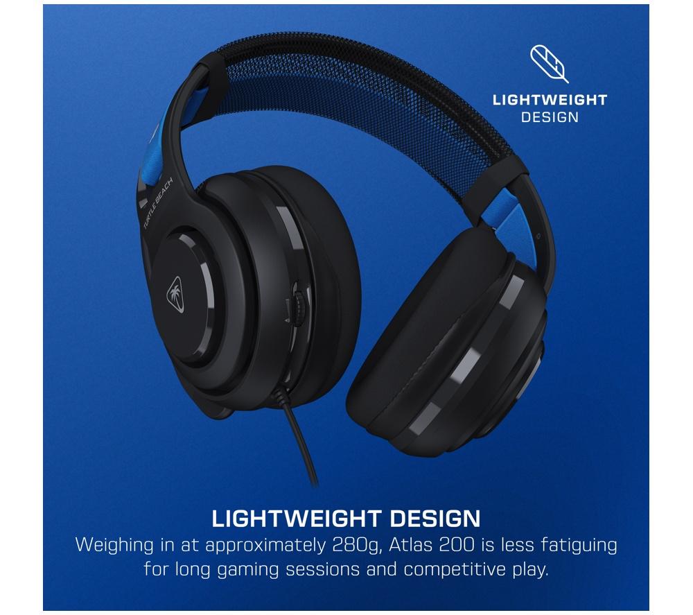 TURTLE BEACH Atlas 200 Gaming Headset for PS5 & PS4 - Black image number 6 of 18