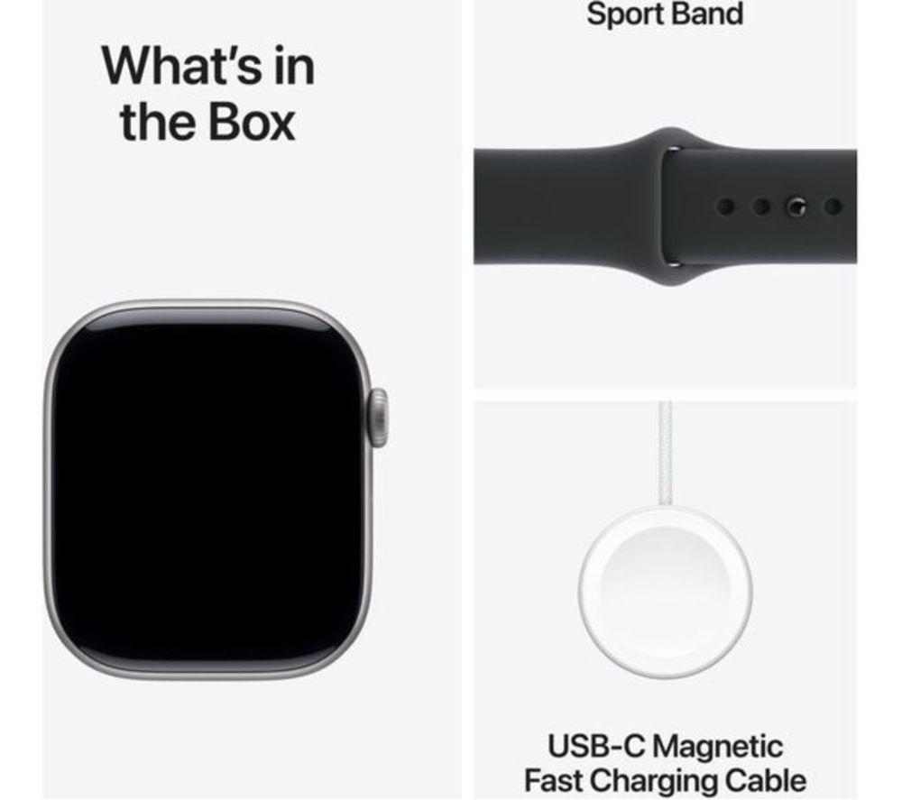 APPLE Refurbished Watch Series 11 Cellular - 46 mm Space Grey Aluminium Case with Black Sport Band - M/L (Excellent Condition) image number 3 of 7