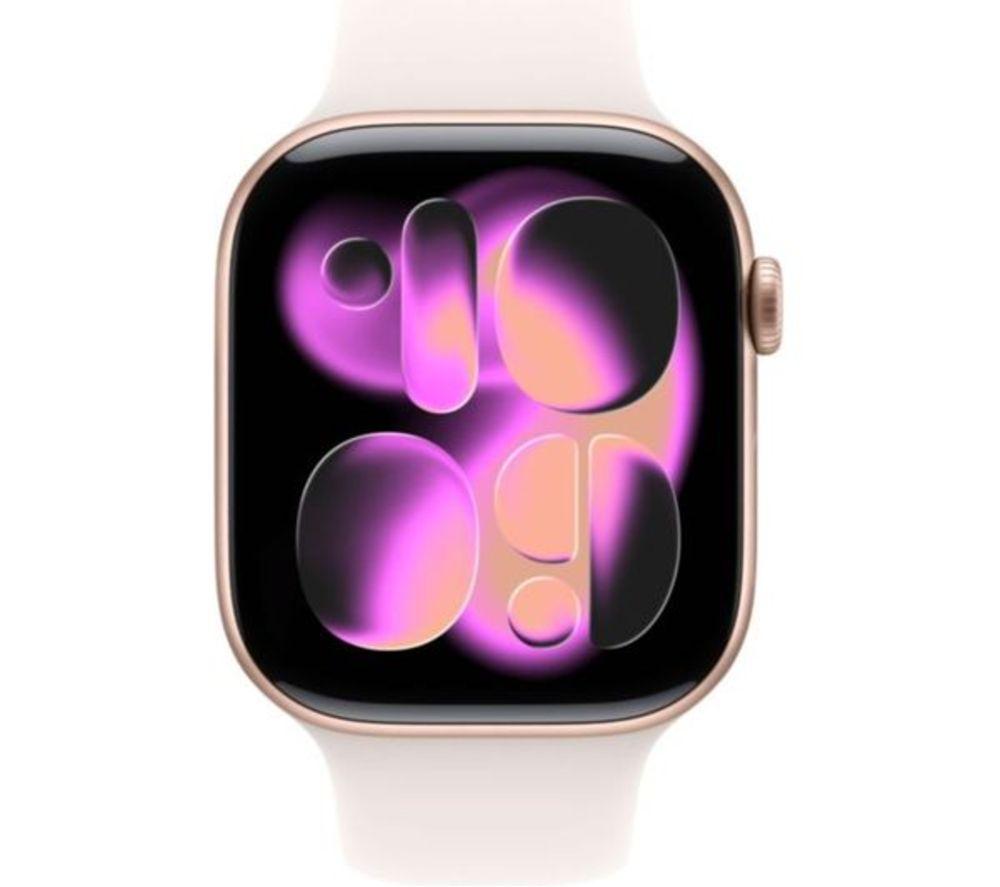 APPLE Refurbished Watch Series 11 - 46 mm Rose Gold Aluminium Case with Light Blush Sport Band, S/M (Excellent Condition) image number 2 of 10