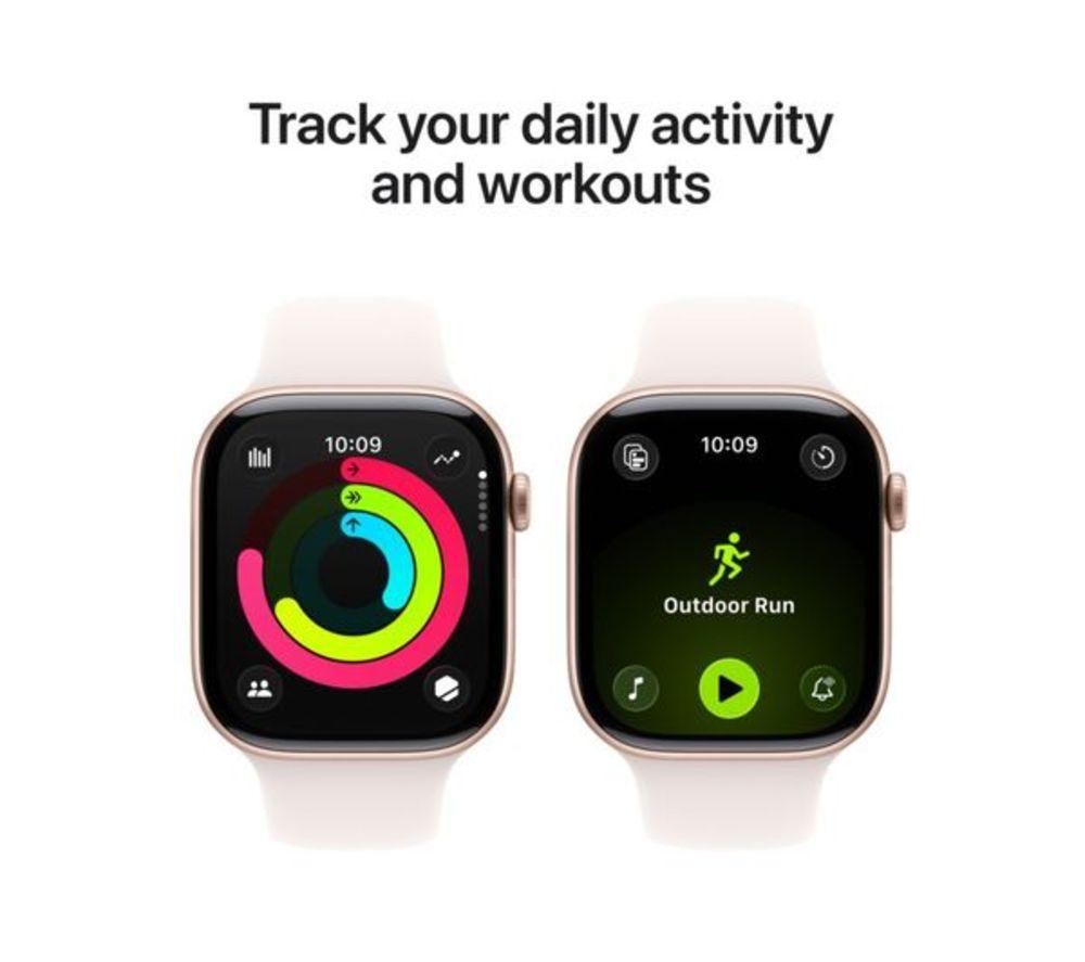 APPLE Refurbished Watch Series 11 - 46 mm Rose Gold Aluminium Case with Light Blush Sport Band, S/M (Excellent Condition) image number 4 of 10