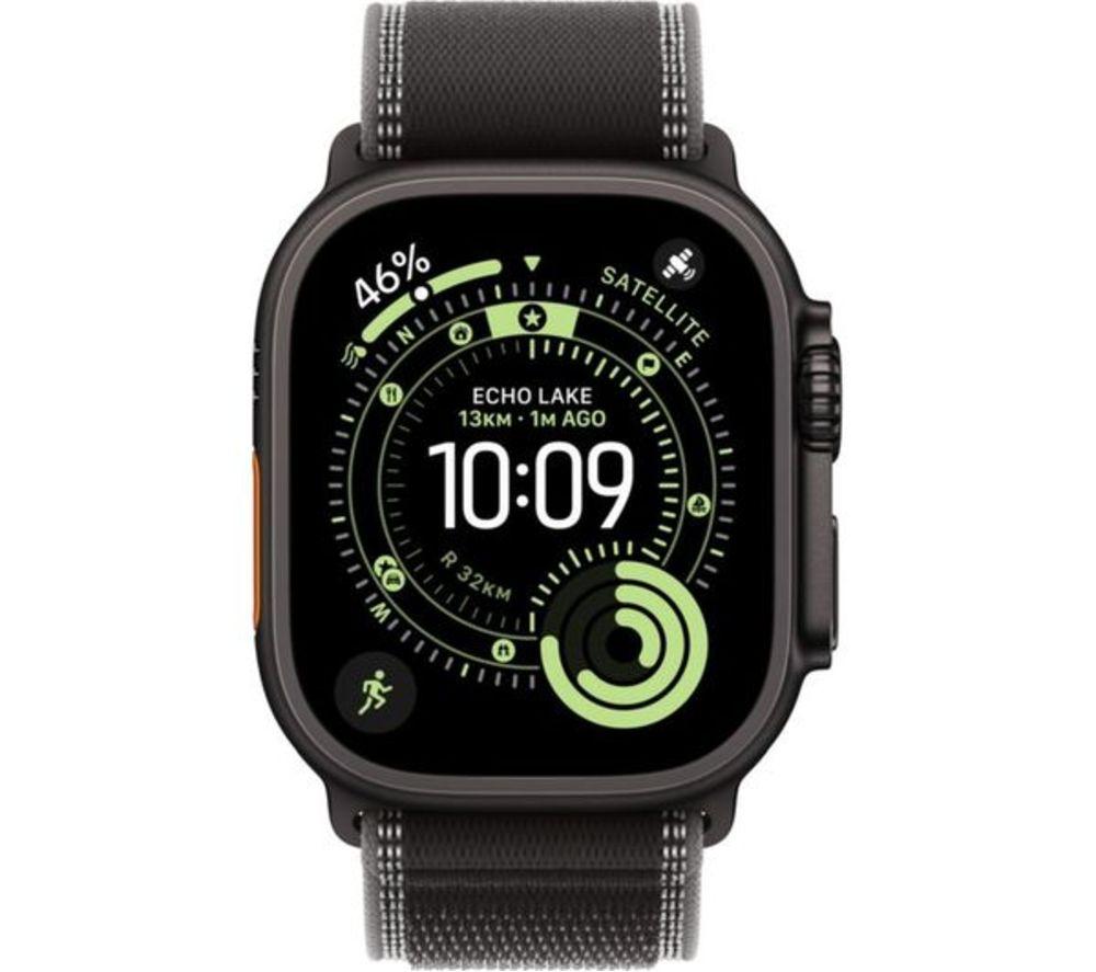 APPLE Refurbished Watch Ultra 3 Cellular - 49 mm Black Titanium Case with Black Trail Loop, M/L (Excellent Condition) image number 8 of 8