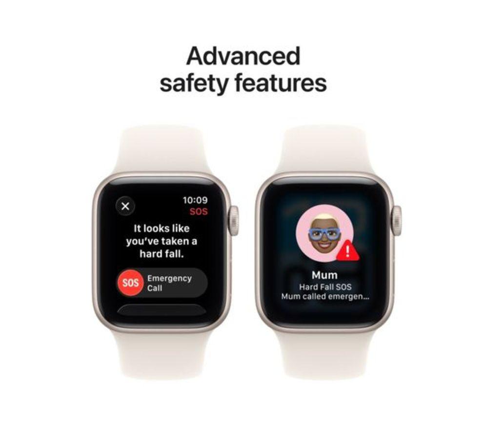 APPLE Refurbished Watch SE 3 - 40 mm Starlight Aluminium Case with Starlight Sport Band, S/M (Excellent Condition) image number 6 of 8
