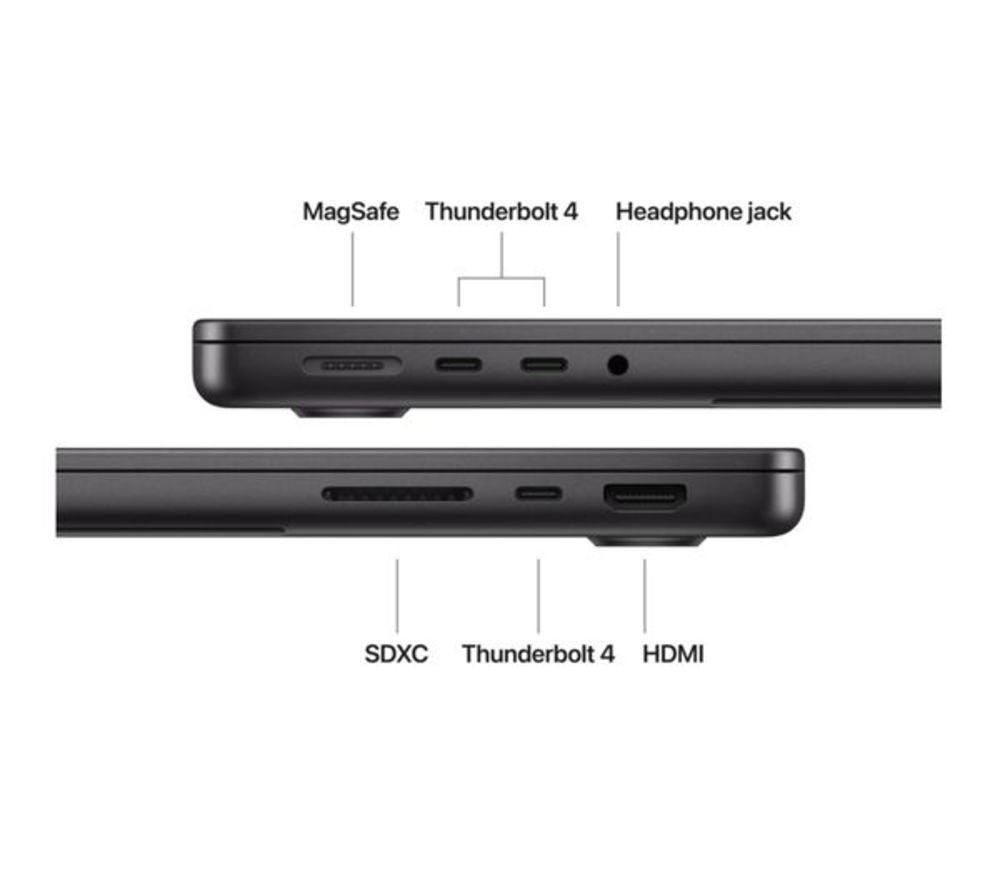 APPLE Refurbished MacBook Pro 14" (2025) - M5, 512 GB SSD, Space Black (Very Good Condition) image number 6 of 8