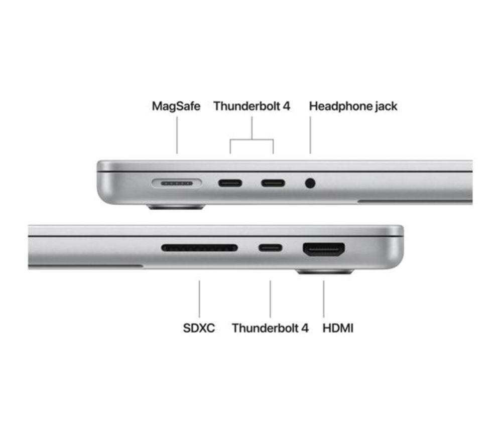 APPLE Refurbished MacBook Pro 14" (2025) - M5, 512 GB SSD, Silver (Excellent Condition) image number 7 of 8