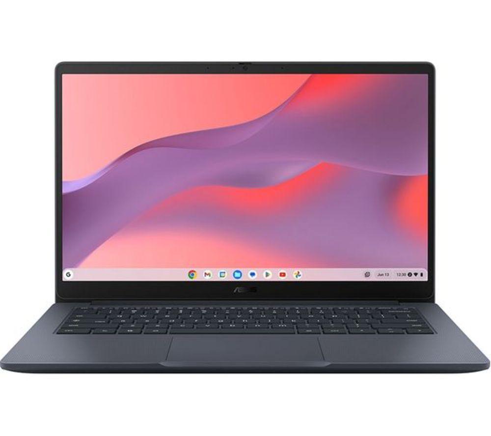 Asus Cx14 14" Refurbished Chromebook - Intel®Celeron, 128 Gb Emmc, Blue (Very Good Condition), Black