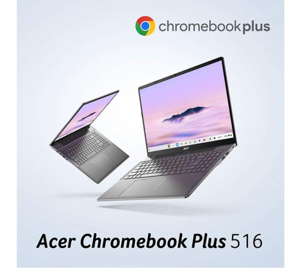 ACER 516 16" Refurbished Chromebook Plus - Intel&reg; Core&trade; i5, 256 GB SSD, Grey (Very Good Condition) image number 3 of 17