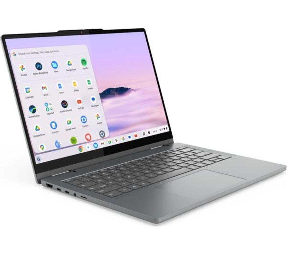 LENOVO 83LN000BUK 14" 2 in 1 Refurbished Chromebook Plus - Intel&reg; Core&trade; 3 N355, 128 GB UFS, Grey (Very Good Condition) image number 2 of 5