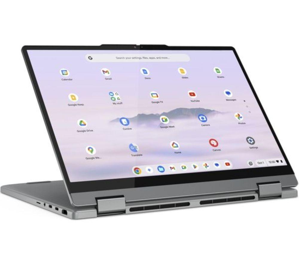 LENOVO 83LN000BUK 14" 2 in 1 Refurbished Chromebook Plus - Intel&reg; Core&trade; 3 N355, 128 GB UFS, Grey (Very Good Condition) image number 3 of 5