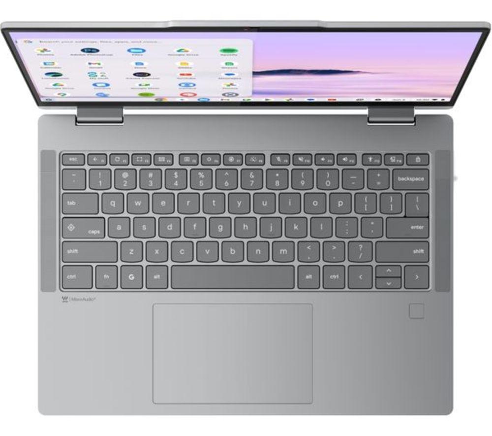 LENOVO 83LN000BUK 14" 2 in 1 Refurbished Chromebook Plus - Intel&reg; Core&trade; 3 N355, 128 GB UFS, Grey (Very Good Condition) image number 4 of 5