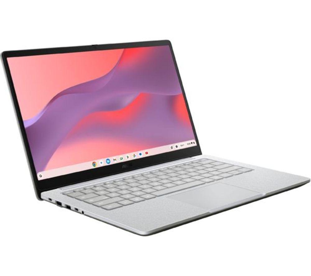 Asus Cx14 14" Refurbished Chromebook - Intel®Celeron, 64 Gb Emmc, Grey (Excellent Condition), Silver/Grey