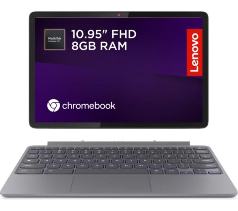 LENOVO Refurbished Chromebook Plus 14" - MediaTek Kompanio Ultra 910, 256 GB UFS, Grey (Very Good Condition) image number 19 of 27