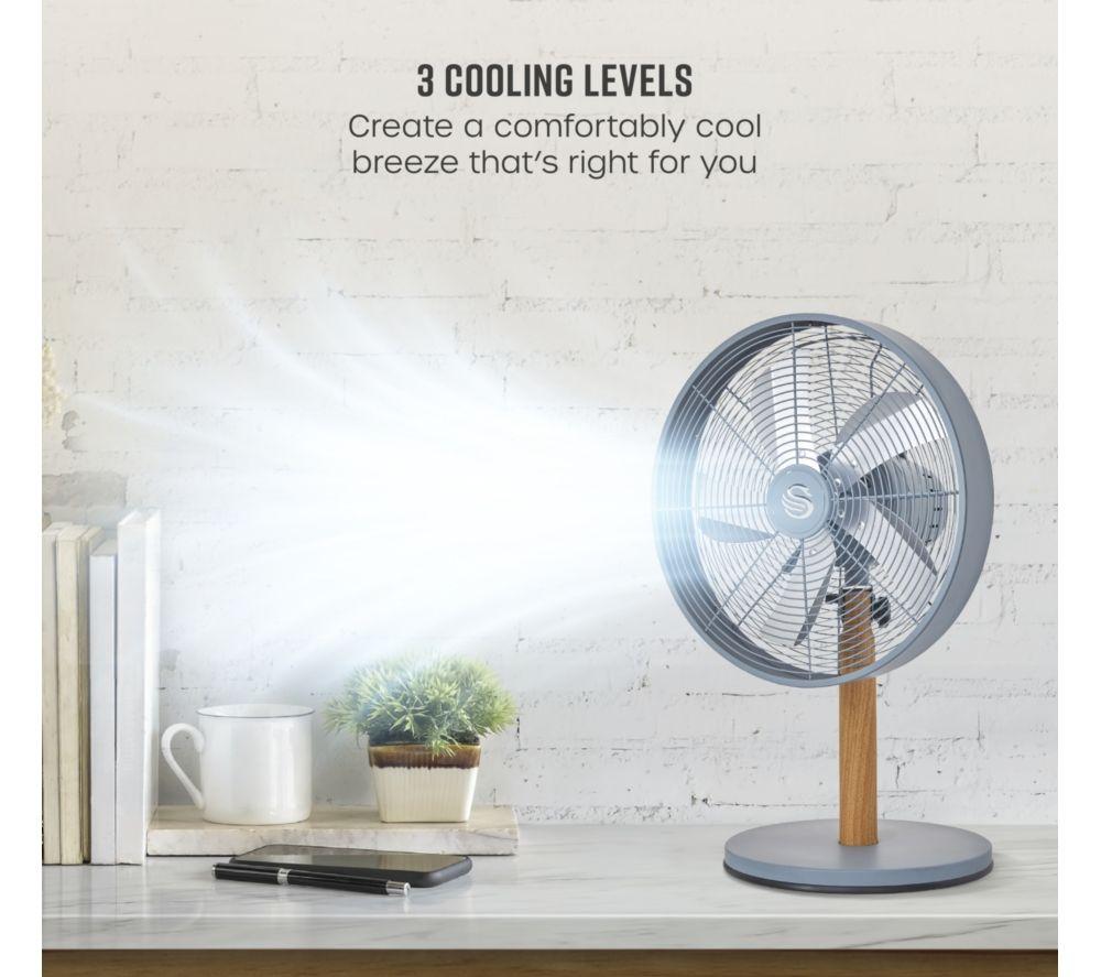SWAN Nordic SFA16920GRYN 12&rdquo; Desk Fan - Grey image number 3 of 9