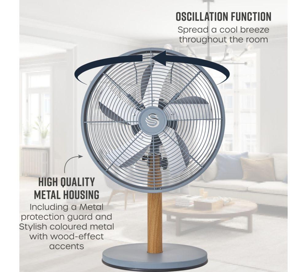 SWAN Nordic SFA16920GRYN 12&rdquo; Desk Fan - Grey image number 4 of 9
