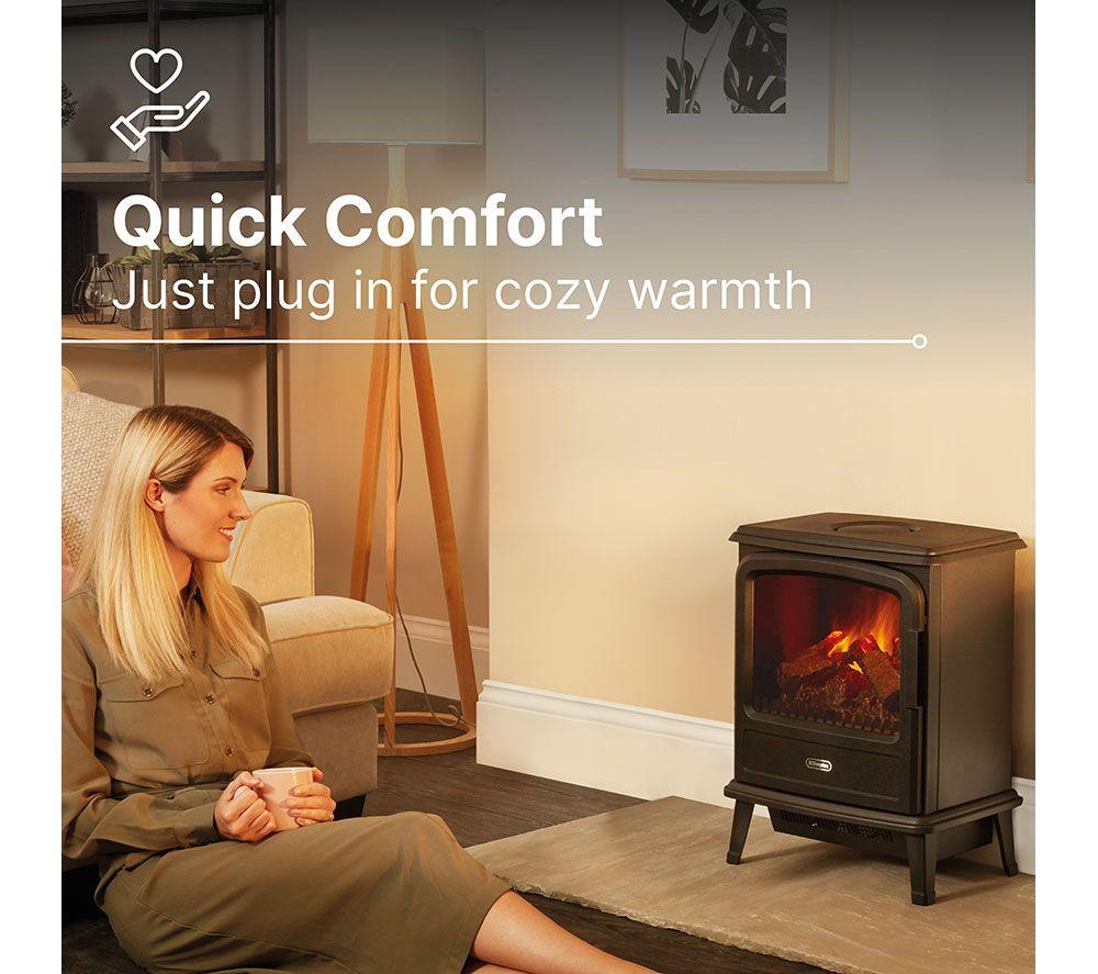 DIMPLEX Evandale EVN20 Optimyst Electric Stove Fireplace - Matte Black image number 2 of 11