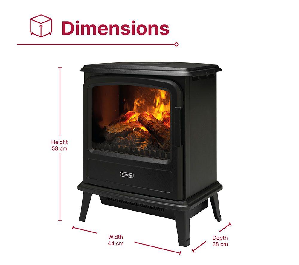 DIMPLEX Evandale EVN20 Optimyst Electric Stove Fireplace - Matte Black image number 5 of 11