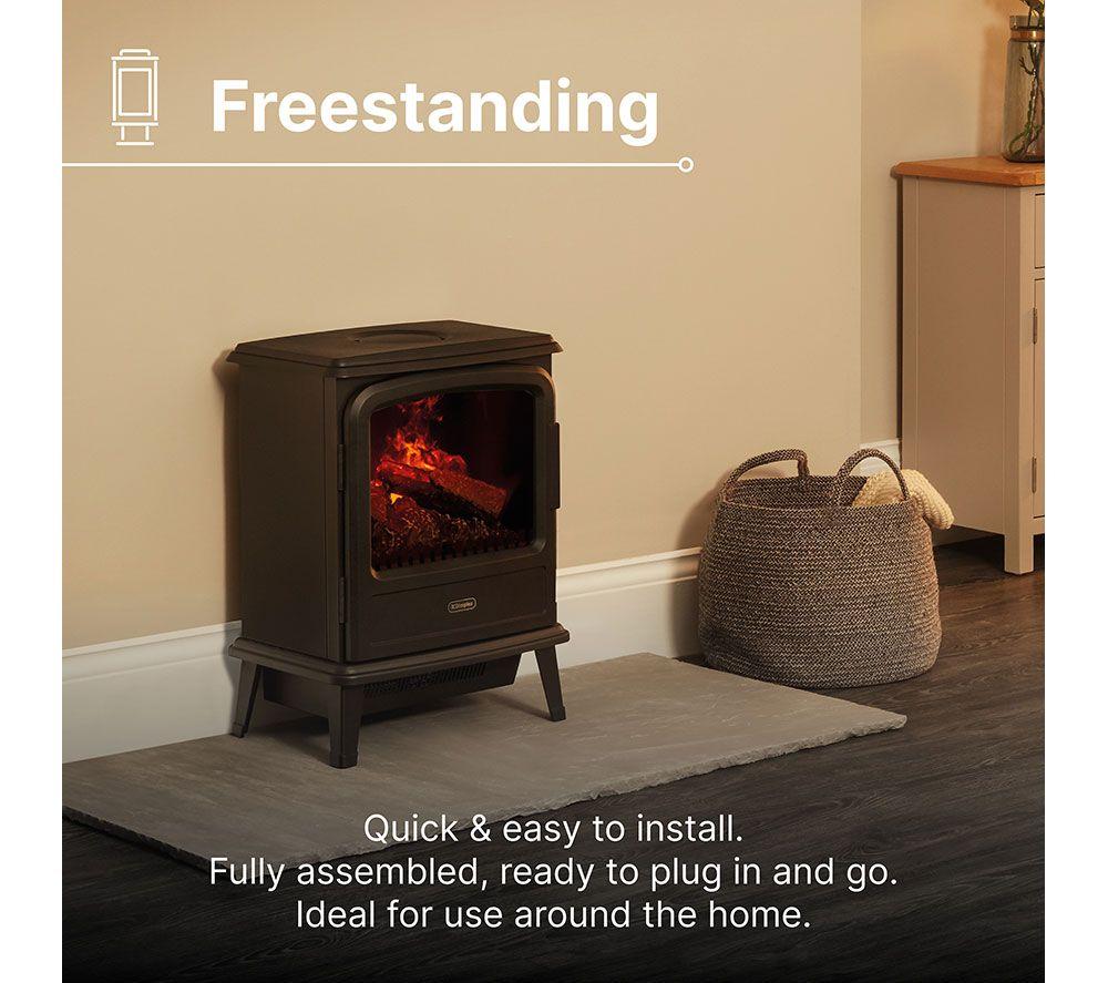 DIMPLEX Evandale EVN20 Optimyst Electric Stove Fireplace - Matte Black image number 11 of 11