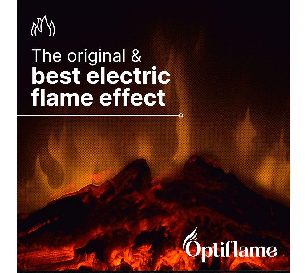 DIMPLEX Cassia RTOFSTV20 Optiflame Electric Stove Fireplace - Matte Black image number 7 of 10