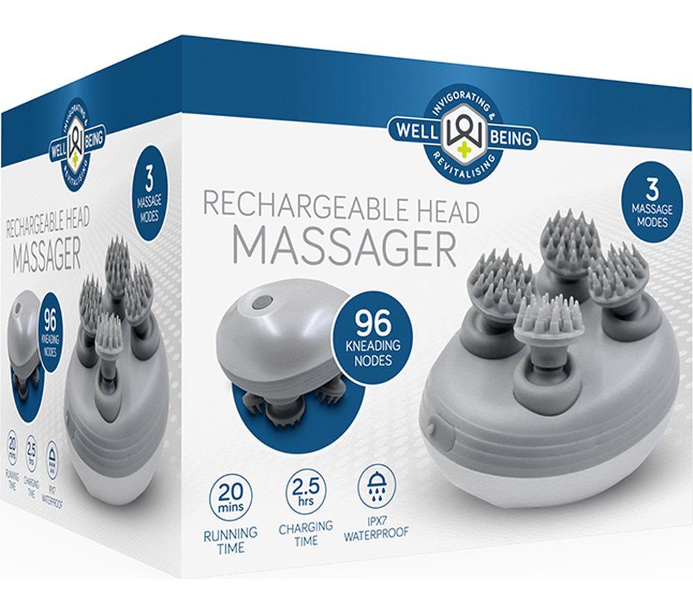WELLBEING Head Massager - Grey & White image number 3 of 3