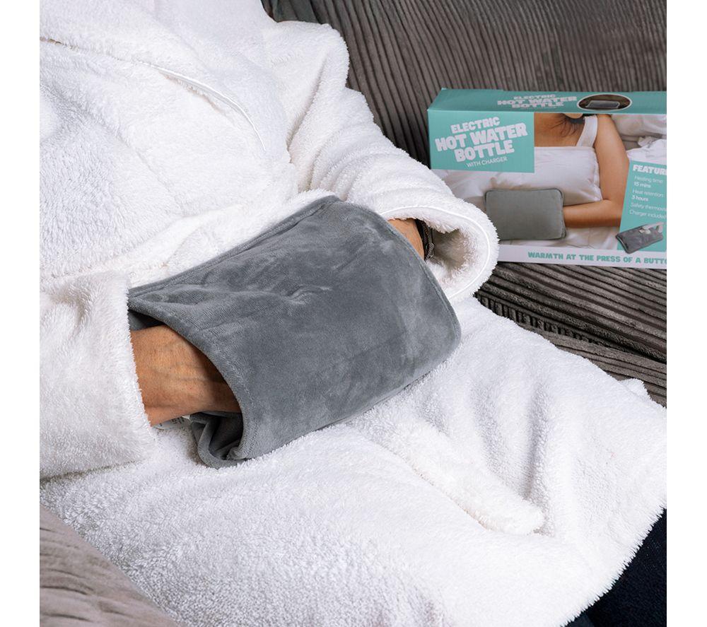 WELLBEING Electric Hot Water Bottle & Charger - Grey image number 6 of 7