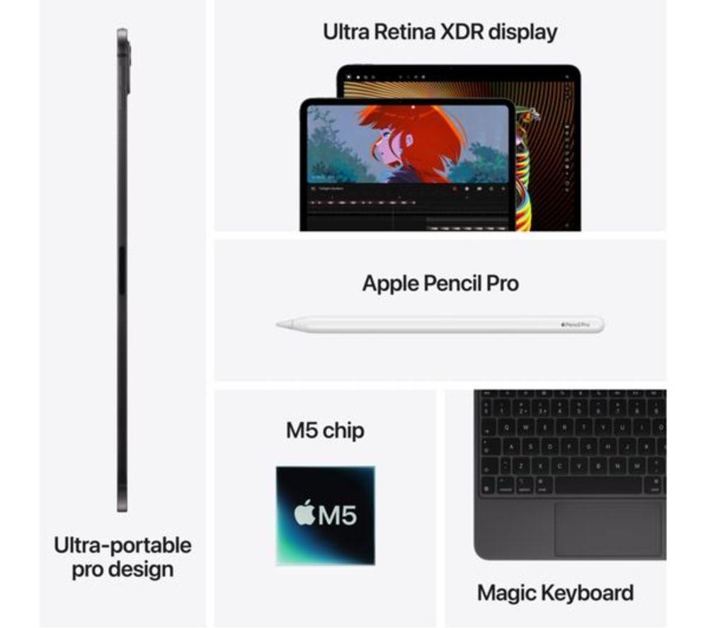APPLE 11" Refurbished iPad Pro (2025) - 512 GB, Space Black (Excellent Condition) image number 4 of 8