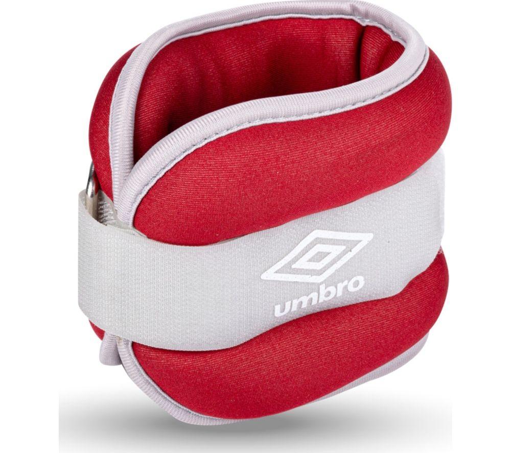 UMBRO Ankle Wrist Weight - 1 Pair, Red & White image number 2 of 4